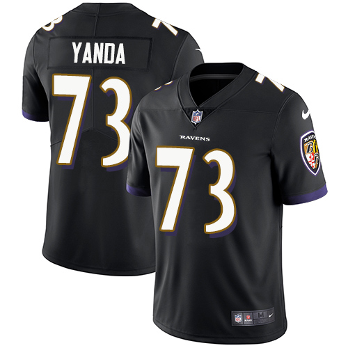 2019 Men Baltimore Ravens 73 Yanda black Nike Vapor Untouchable Limited NFL Jersey